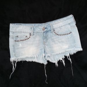 American Eagle Jean Shortie Shorts Cutoff Distress